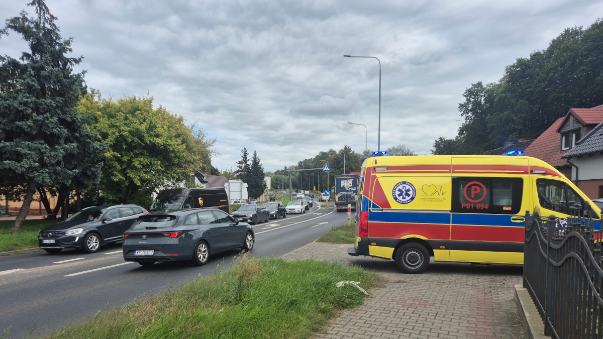 Potrącenie rowerzysty w Ujściu.