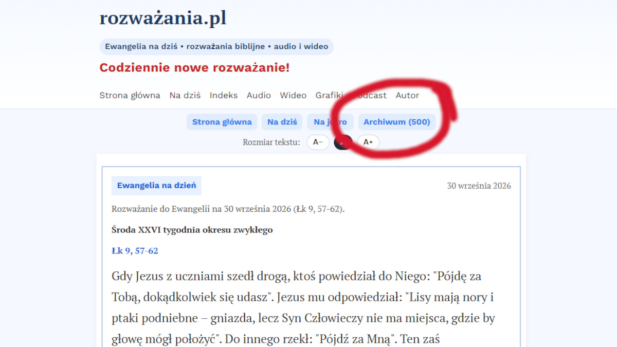 Mam już 500 rozważań!