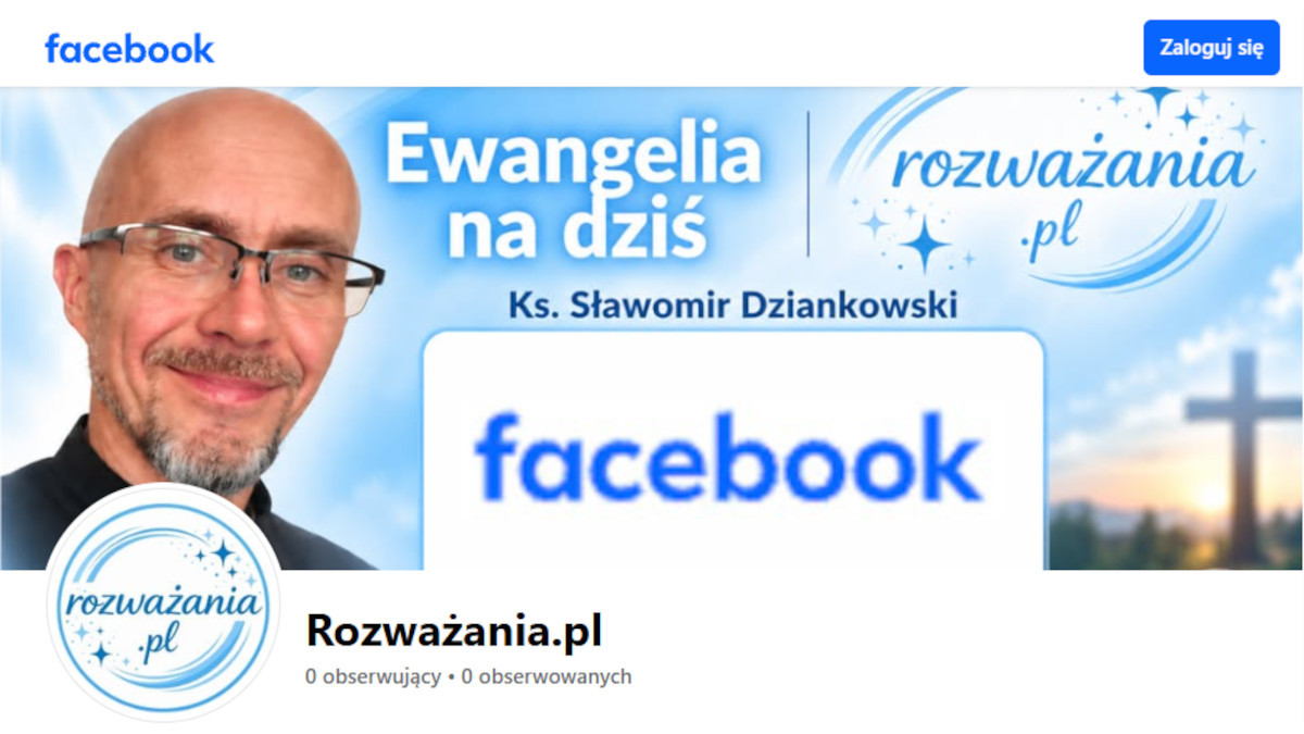 Profil Rozważania.pl na faceboocku.