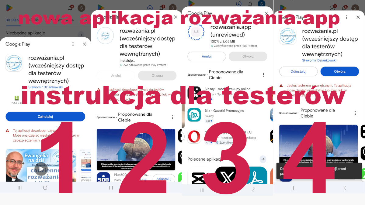 Ruszyły testy aplikacji rozważania.app